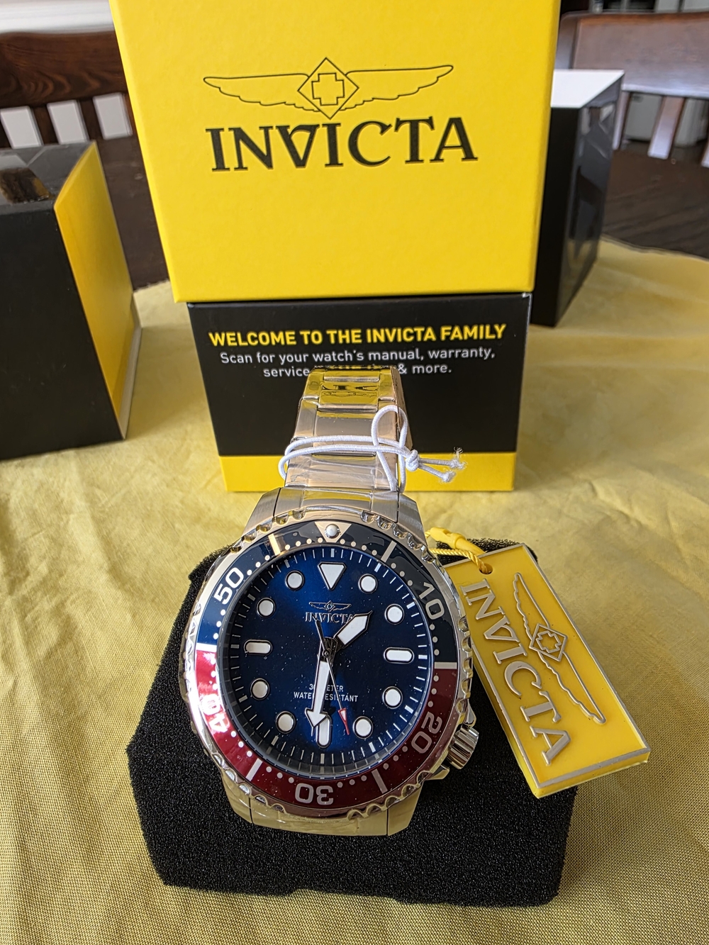 Invicta Men's 47219 Pro Diver Quartz Chronograph Blue Dial Watch - Blue
